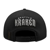 Men's Pro Standard  Cream Seattle Kraken French Terry Snapback Hat