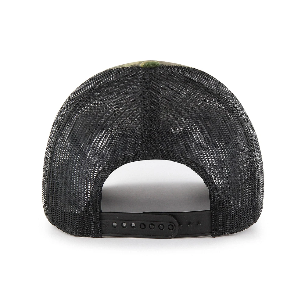 Casquette Snapback '47 Camo/Black Seattle Kraken Trucker pour homme