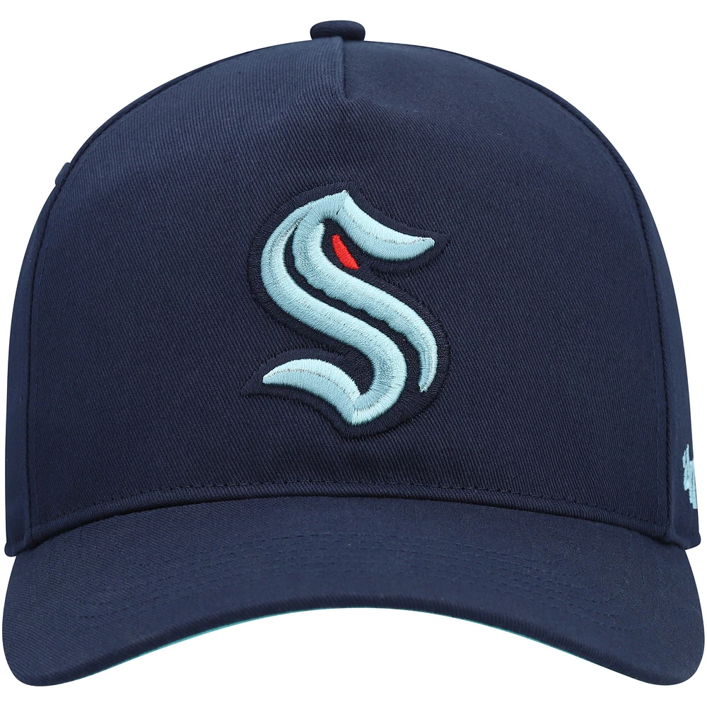 Men's '47 Deep Sea Blue Seattle Kraken Primary Hitch Snapback Hat