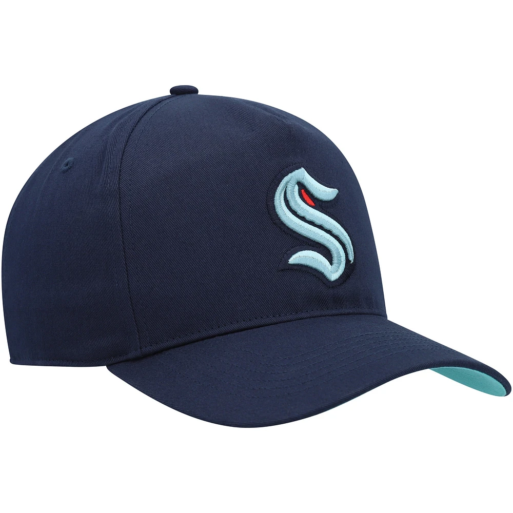 Casquette '47 Deep Sea Blue Seattle Kraken Primary Hitch Snapback pour homme