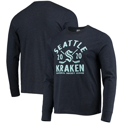 T-shirt à manches longues '47 Heathered Deep Sea Blue Seattle Kraken Club pour homme