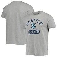 Men's '47 Heathered Gray Seattle Kraken Arch Pill Super Rival T-Shirt