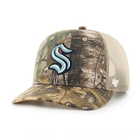 Men's '47 Realtree Camo Seattle Kraken Logo Trucker Adjustable Hat