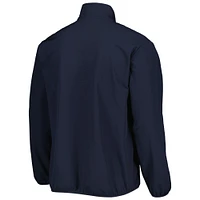 Veste adidas bleu marine Seattle Kraken COLD.RDY à quart de zip pour hommes