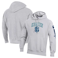 Sweat à capuche armure inversée Seattle Kraken Champion gris chiné pour homme