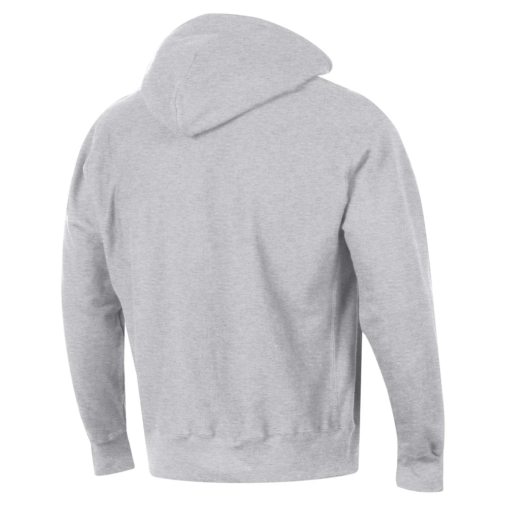 Men's Champion Heather Gray Seattle Kraken Reverse Weave Pullover Hoodie