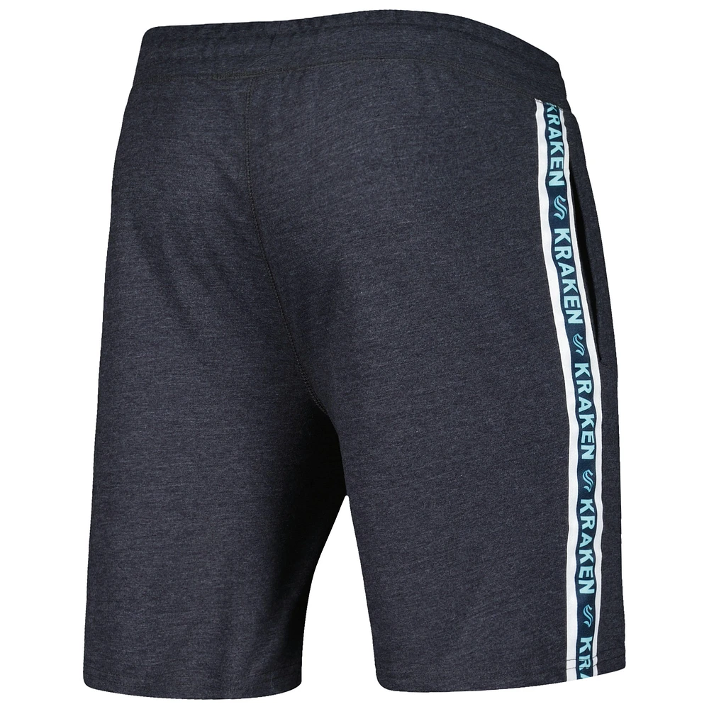 Concepts Sport - Short à rayures Seattle Kraken Team gris anthracite pour homme