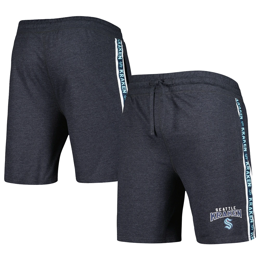 Concepts Sport - Short à rayures Seattle Kraken Team gris anthracite pour homme