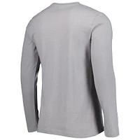 Ensemble de nuit pour hommes Concepts Sport Deep Sea bleu/gris Seattle Kraken Meter T-shirt à manches longues et pantalon