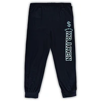 Men's Concepts Sport Deep Sea Blue Seattle Kraken Big & Tall Pullover Hoodie Joggers Sleep Set