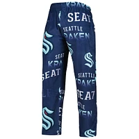 Concepts Sport Deep Sea Blue Seattle Kraken Windfall Pantalon de pyjama en micropolaire pour hommes