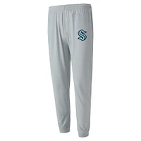 Men's Concepts Sport Gray/Deep Sea Blue Seattle Kraken Meter Pullover Hoodie & Jogger Pants Set