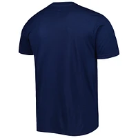 Ensemble de nuit pour hommes Concepts Sport bleu marine/gris Seattle Kraken Badge T-shirt et pantalon