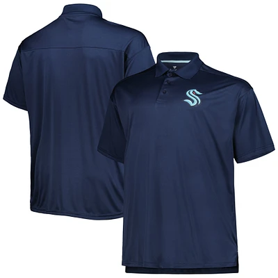 Polo Seattle Kraken Big & Tall Team Color pour hommes, bleu profond