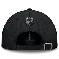 Casquette ajustable authentique Pro Road Seattle Kraken noire Fanatics pour homme