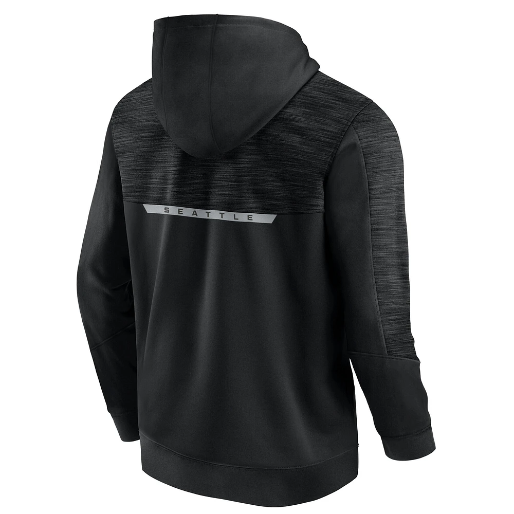 Men's Fanatics Black Seattle Kraken Iced Out Pullover Hoodie