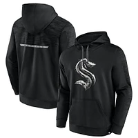 Men's Fanatics Black Seattle Kraken Iced Out Pullover Hoodie