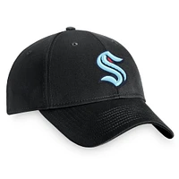 Men's Fanatics Black Seattle Kraken Logo Core Adjustable Hat