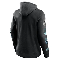 Men's Fanatics Black Seattle Kraken Wild Winner Pullover Hoodie