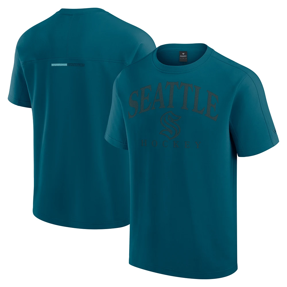 T-shirt bleu Seattle Kraken Elements Flex Tri-Blend pour homme Fanatics