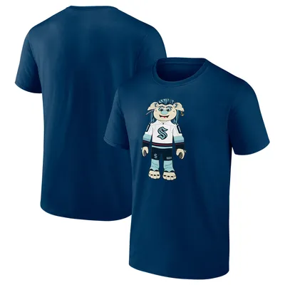 Seattle Kraken Fanatics Branded Mascot Buoy T-Shirt - Deep Sea Blue