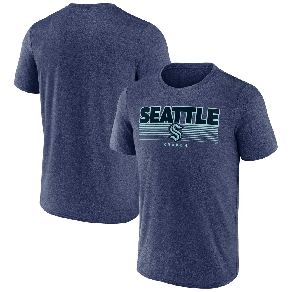 Men's Fanatics Branded Deep Sea Blue Seattle Kraken Authentic Pro Long Sleeve T-Shirt