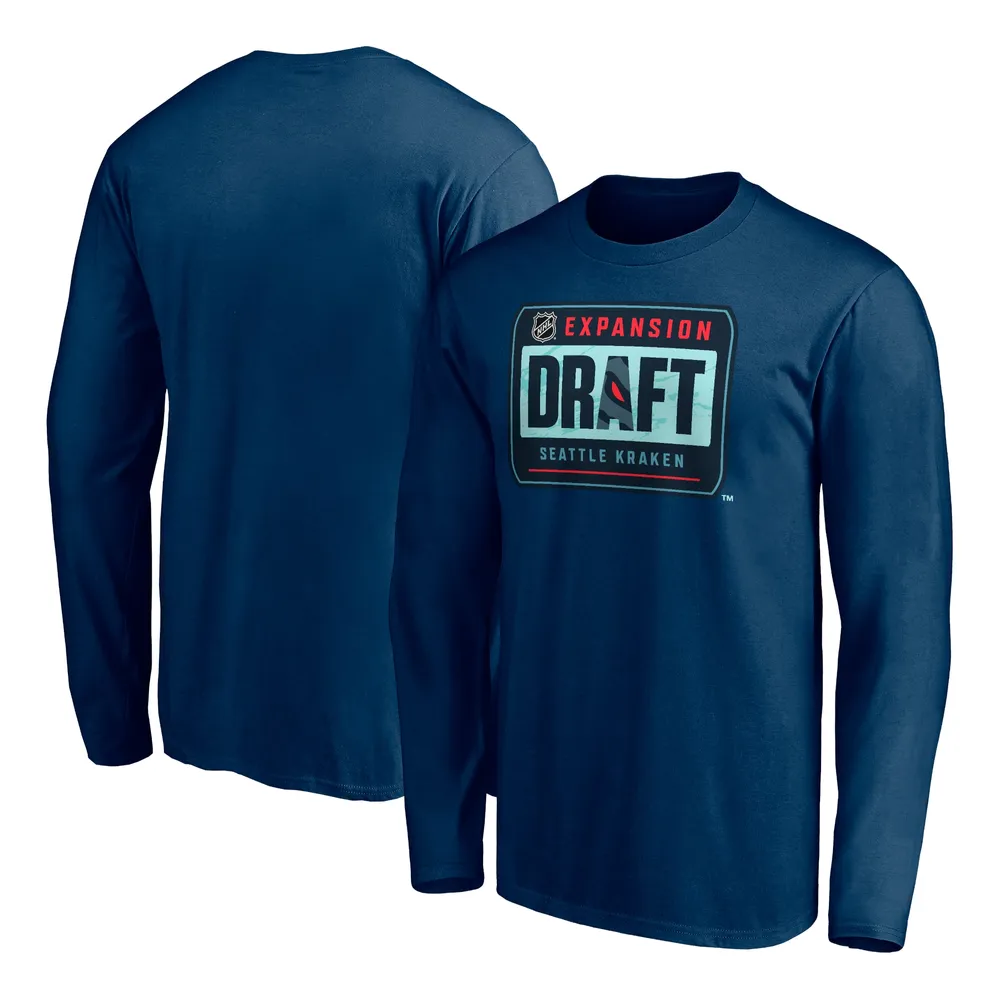 Seattle Kraken Fanatics Branded Primary Logo Long Sleeve T-Shirt