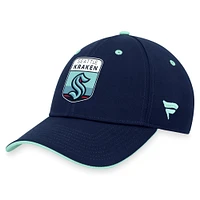 Casquette flexible de repêchage la LNH 2023 Seattle Kraken Fanatics Deep Sea bleu pour hommes