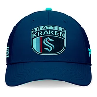 Men's Fanatics Deep Sea Blue Seattle Kraken 2024 NHL Draft Flex Hat