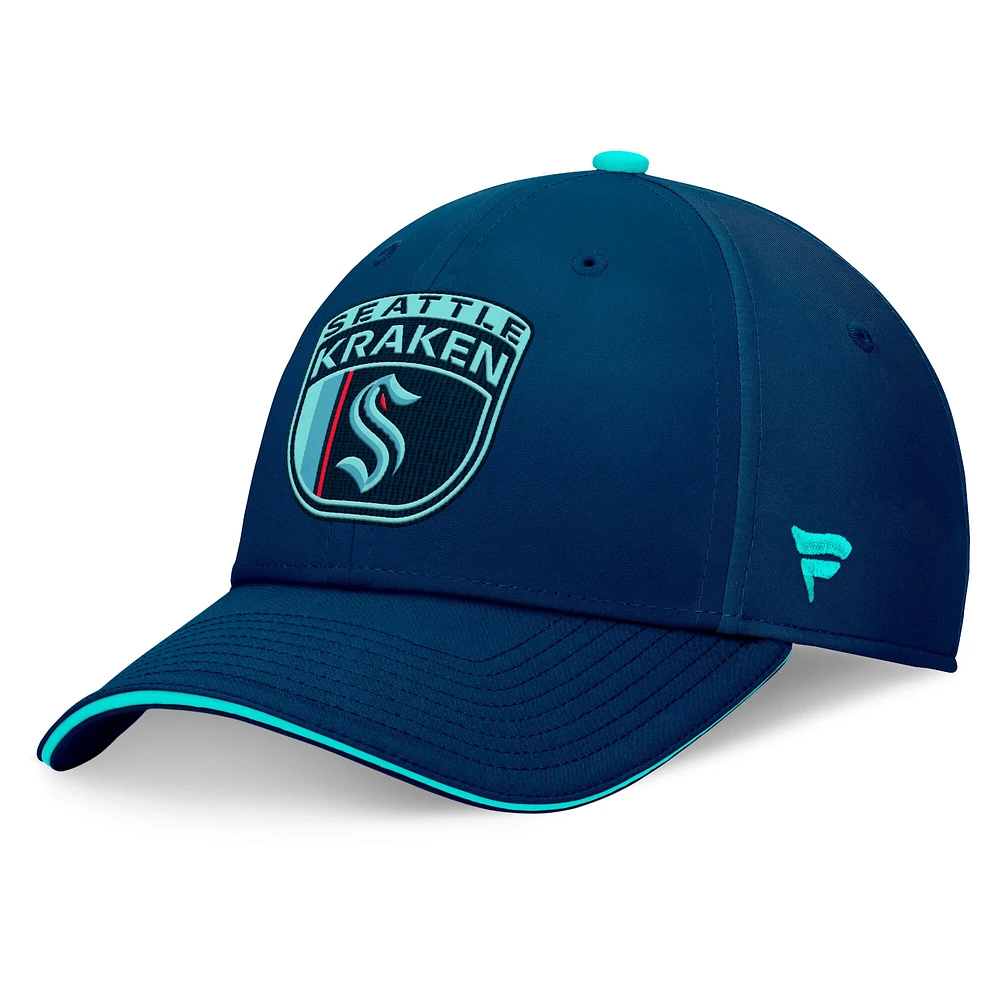 Men's Fanatics Deep Sea Blue Seattle Kraken 2024 NHL Draft Flex Hat