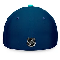 Men's Fanatics Deep Sea Blue Seattle Kraken 2024 NHL Draft Flex Hat