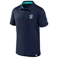 Men's Fanatics  Deep Sea Blue Seattle Kraken Authentic Pro Jacquard Polo