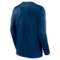 Men's Fanatics  Deep Sea Blue Seattle Kraken Authentic Pro Long Sleeve T-Shirt