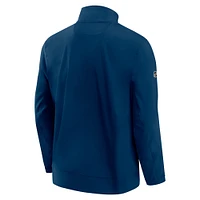 Men's Fanatics Deep Sea Blue Seattle Kraken Authentic Pro Rink Coaches Full-Zip Jacket