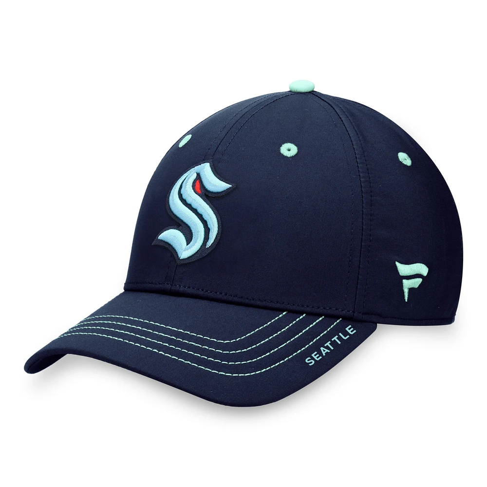 Men's Fanatics Deep Sea Blue Seattle Kraken Authentic Pro Rink Flex Hat