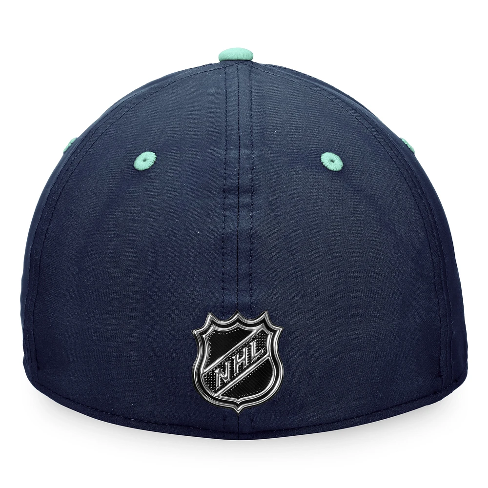 Men's Fanatics Deep Sea Blue Seattle Kraken Authentic Pro Rink Flex Hat