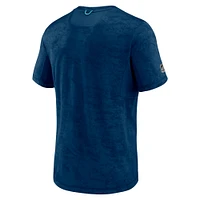 Men's Fanatics Deep Sea Blue Seattle Kraken Authentic Pro Rink Premium Camo T-Shirt