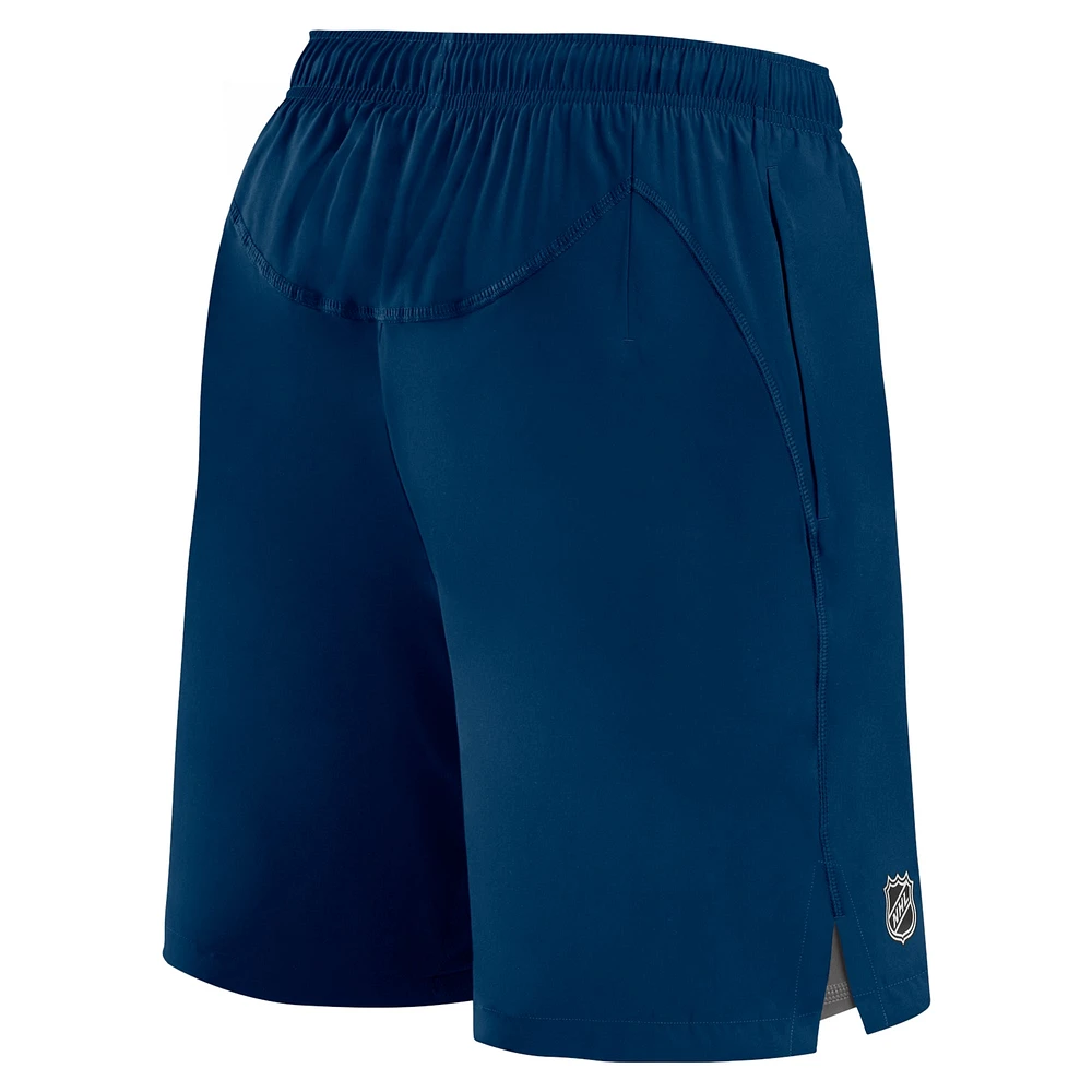 Short de patinoire authentique Pro Seattle Kraken Fanatics Deep Sea bleu pour hommes