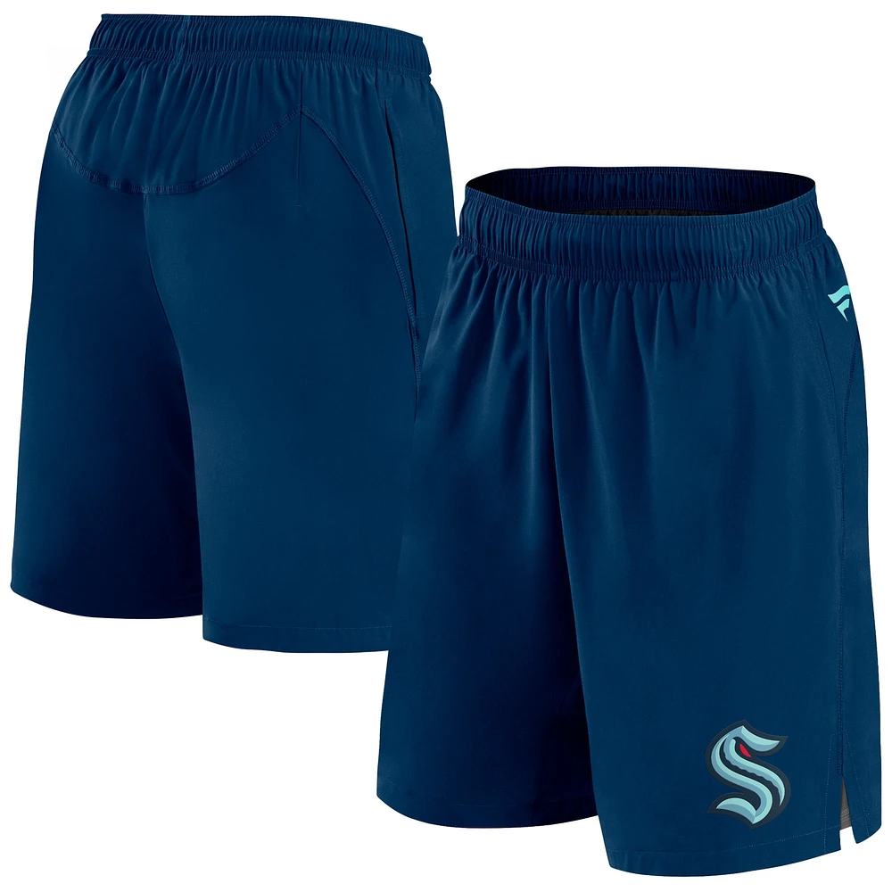 Men's Fanatics  Deep Sea Blue Seattle Kraken Authentic Pro Tech Shorts