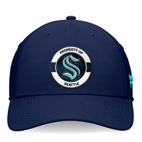 Men's Fanatics Deep Sea Blue Seattle Kraken Authentic Pro Training Camp Flex Hat