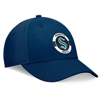 Men's Fanatics Deep Sea Blue Seattle Kraken Authentic Pro Training Camp Flex Hat