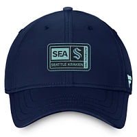 Casquette Flex Seattle Kraken Authentic Pro Training Camp Fanatics Deep Sea pour hommes