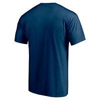 T-shirt bleu marine pour homme Fanatics Seattle Kraken Block Party Push Ahead
