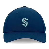 Men's Fanatics Deep Sea Blue Seattle Kraken Front Office Ripstop Adjustable Hat