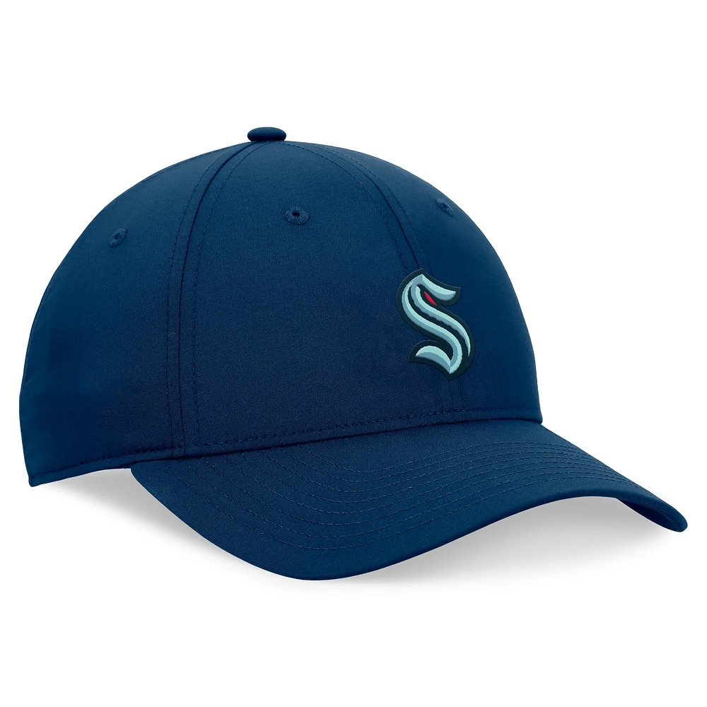 Casquette réglable Ripstop Seattle Kraken Front Office Fanatics Deep Sea bleu pour hommes