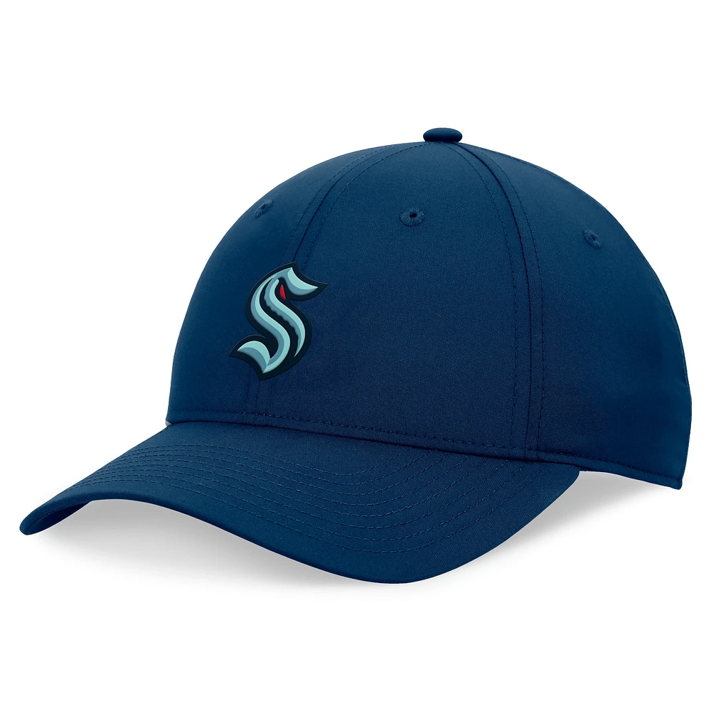 Casquette réglable Ripstop Seattle Kraken Front Office Fanatics Deep Sea bleu pour hommes