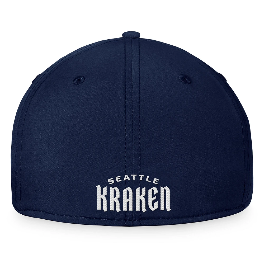 Men's Fanatics Deep Sea Blue Seattle Kraken Fundamental Flex Hat