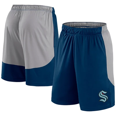 Men's Fanatics Deep Sea Blue Seattle Kraken Go Hard Shorts