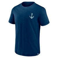 T-shirt bleu marine pour homme Fanatics Seattle Kraken High Stick