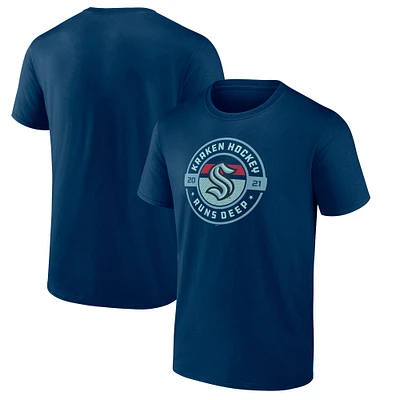 Men's Fanatics Deep Sea Blue Seattle Kraken Local T-Shirt